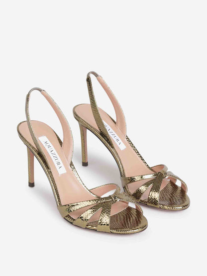 Outlet online Aquazzura Mujer Sandalias Tati 85 color Dorado sku 800-005528 01 - Foto 2