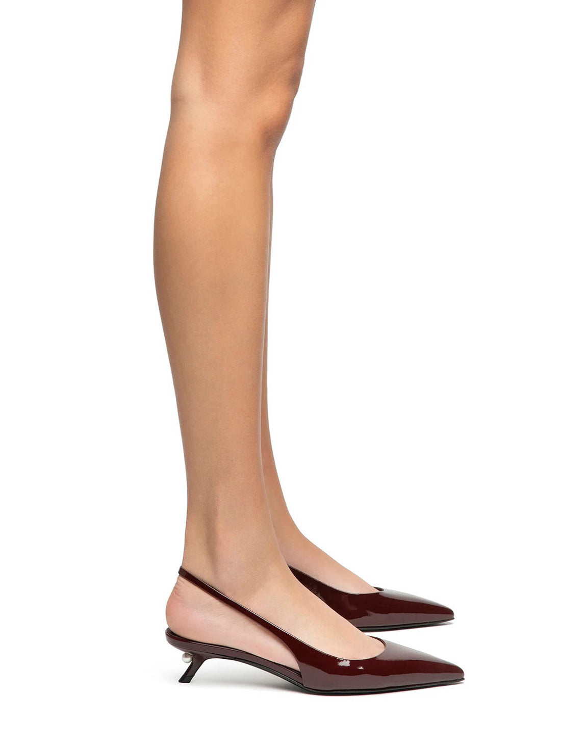 Outlet online Aleví Milano Mujer Slingback Eve charol color Burdeos sku 800-005540 01 - Foto 2