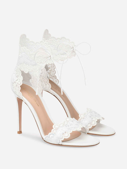 Outlet online Gianvito Rossi Mujer Sandalias Evie color Blanco sku 801-000016 01 - Foto 2