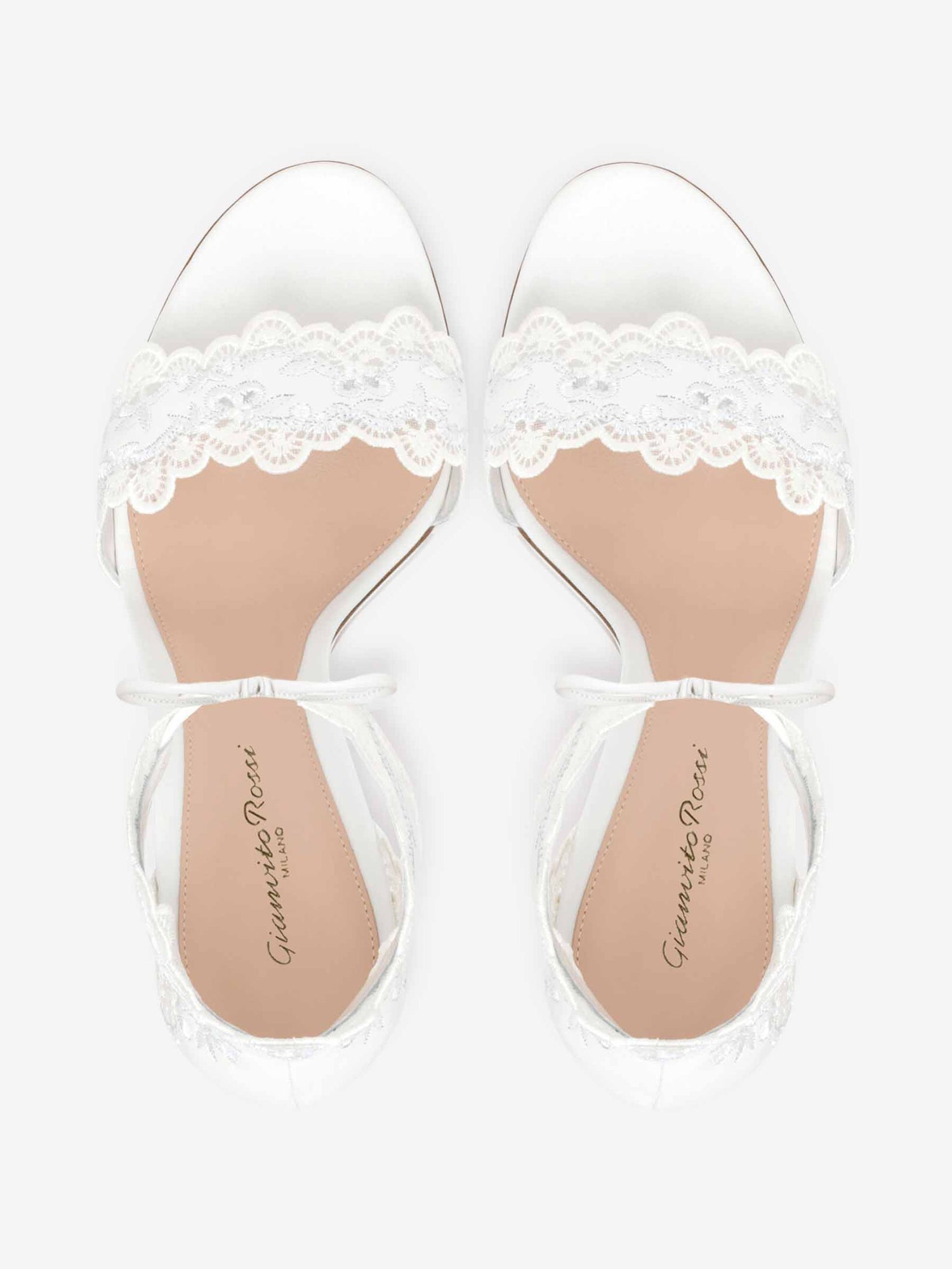 Outlet online Gianvito Rossi Mujer Sandalias Evie color Blanco sku 801-000016 01 - Foto 3