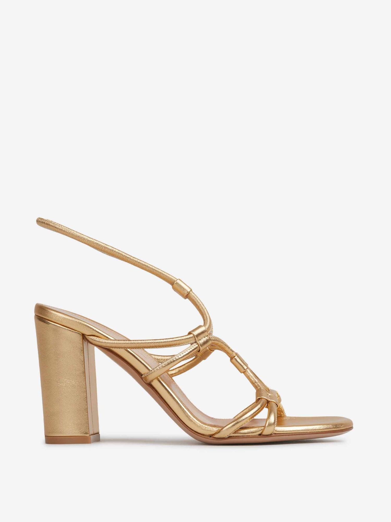Gianvito Rossi Mujer Barcelona Sandalias Tacón Nappa color Dorado sku 801-000018 01 - Foto 1
