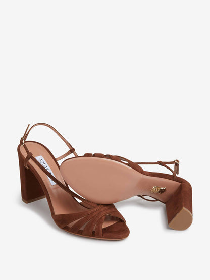 Aquazzura Mujer Barcelona Sandalias Aimée 85 color Marrón sku 801-000026 01 - Foto 4