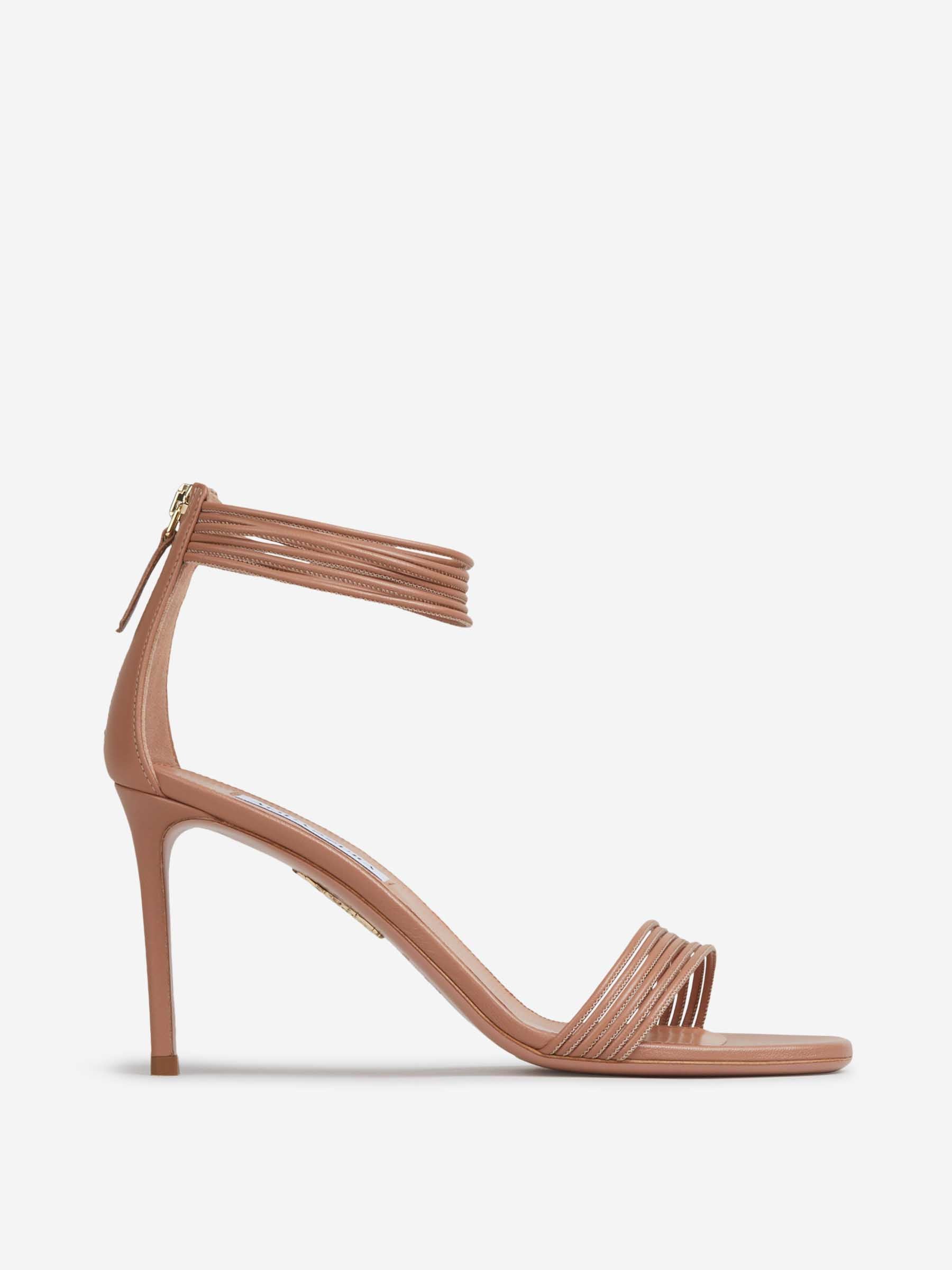 Aquazzura Mujer Barcelona Sandalia Sway 85 color Marrón sku 801-000032 01 - Foto 1