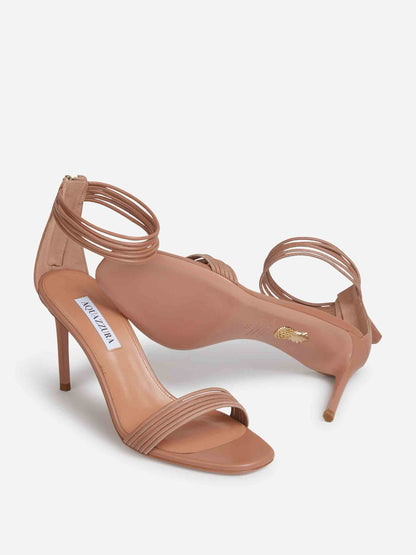Aquazzura Mujer Barcelona Sandalia Sway 85 color Marrón sku 801-000032 01 - Foto 4