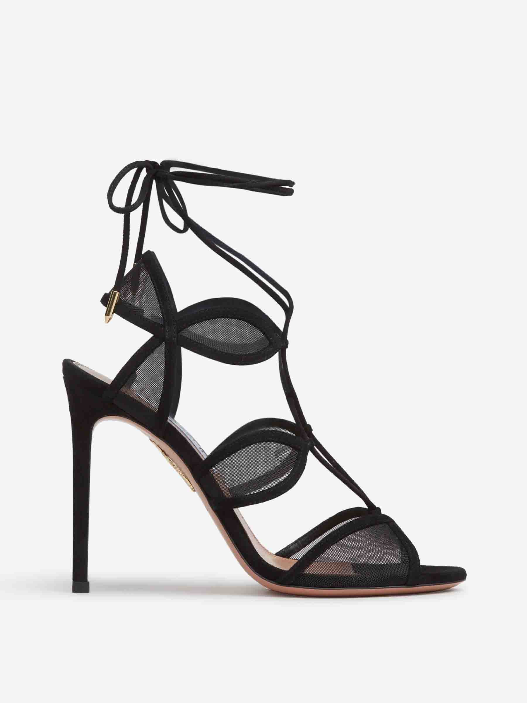 Outlet online Aquazzura Mujer Sandalias Fatal Attraction 105 color Negro sku 801-000033 01 - Foto 1
