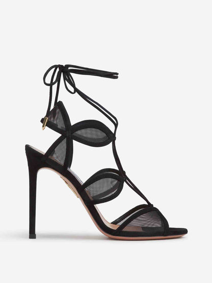 Outlet online Aquazzura Mujer Sandalias Fatal Attraction 105 color Negro sku 801-000033 01 - Foto 1