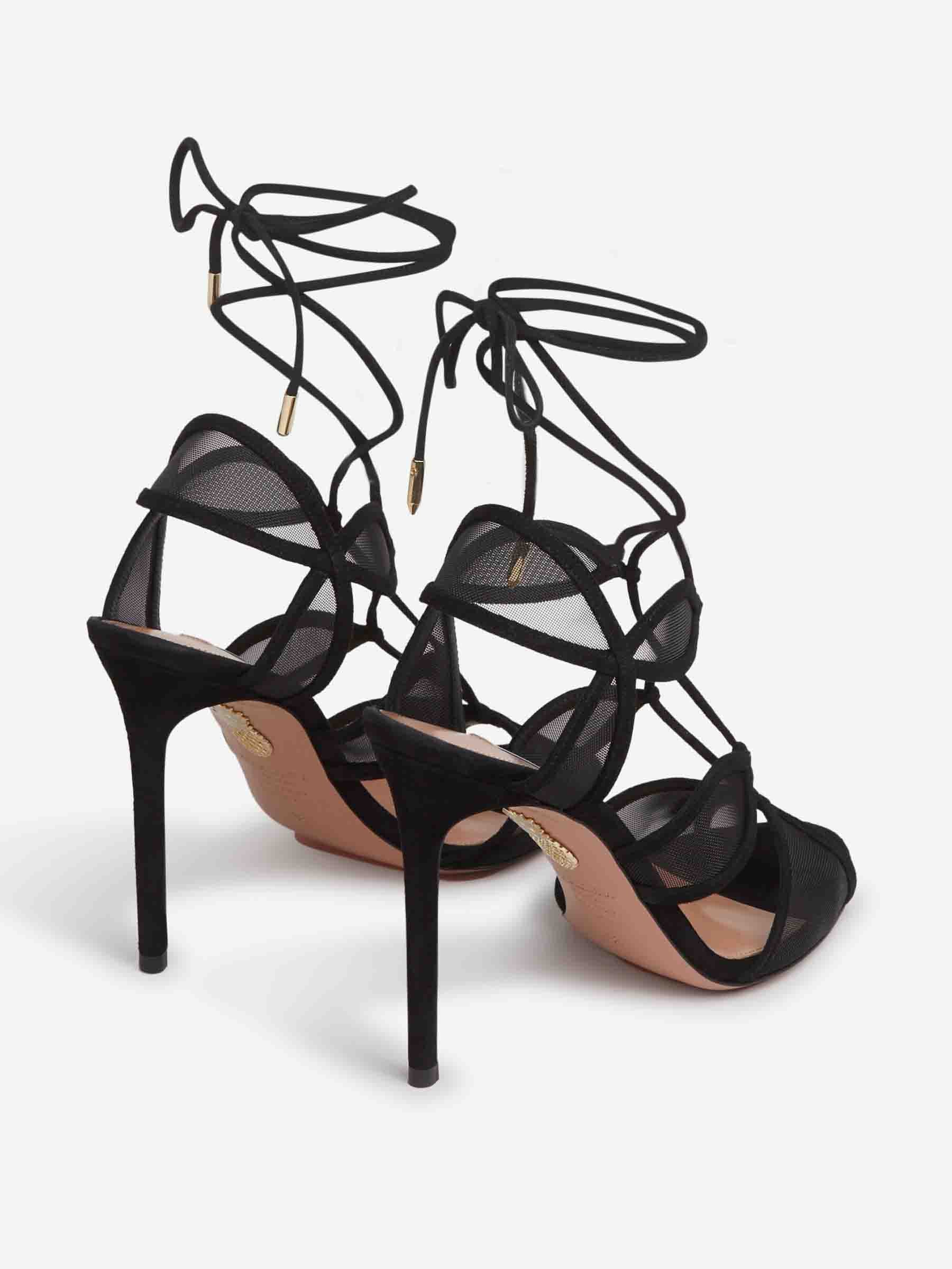 Outlet online Aquazzura Mujer Sandalias Fatal Attraction 105 color Negro sku 801-000033 01 - Foto 3