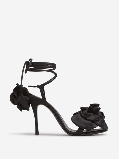Outlet online Magda Butrym Mujer Sandalias Flor Satén color Negro sku 801-000050 01 - Foto 1