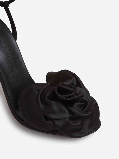 Outlet online Magda Butrym Mujer Sandalias Flor Satén color Negro sku 801-000050 01 - Foto 5