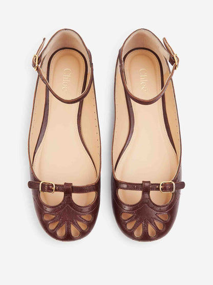 Outlet online Chloé Mujer Bailarinas Misty color Marrón Oscuro sku 802-000010 01 - Foto 3