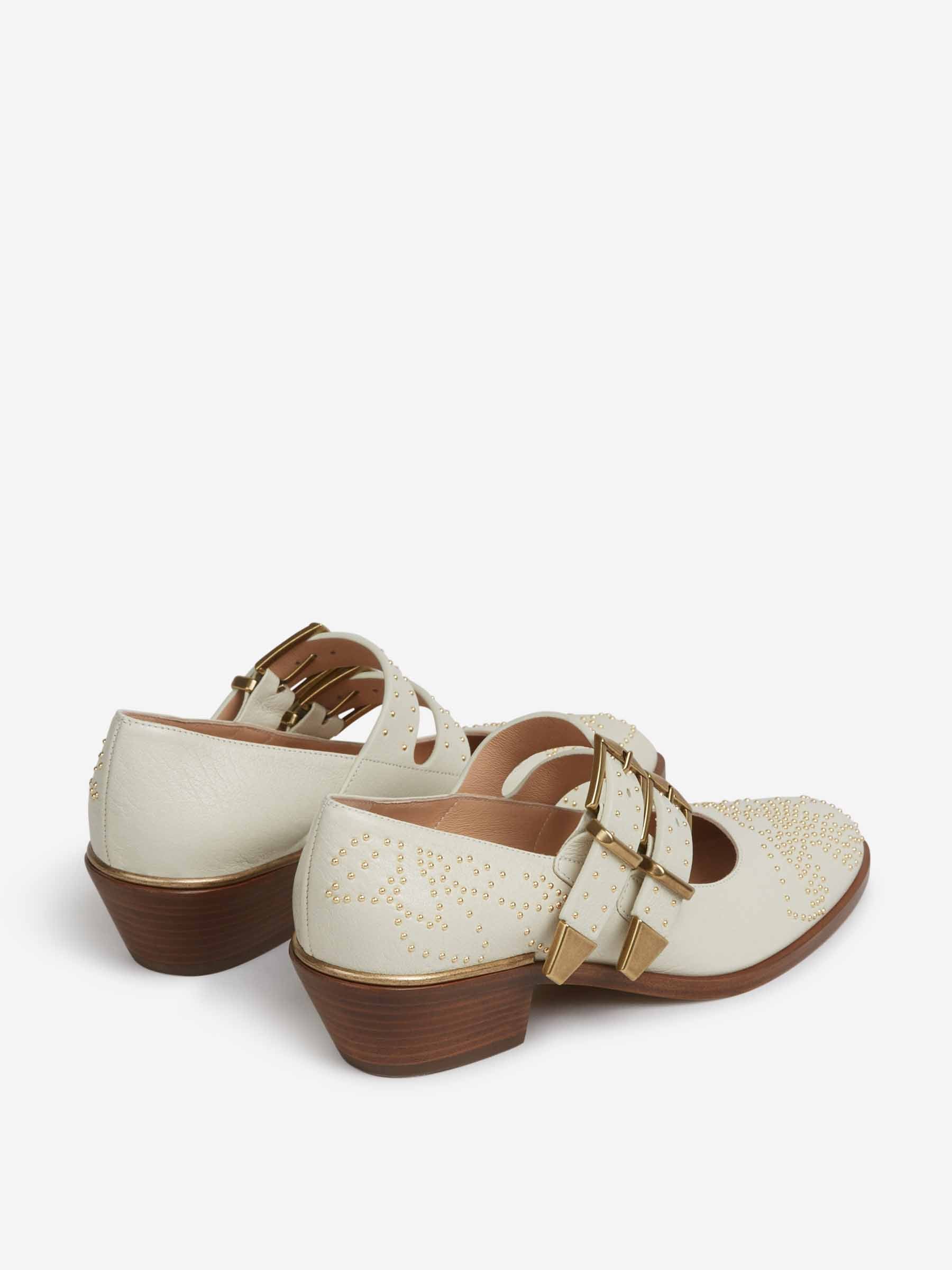 Outlet online Chloé Mujer Zapatos Pumps Susan color Marfil sku 802-000023 01 - Foto 3