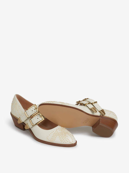 Outlet online Chloé Mujer Zapatos Pumps Susan color Marfil sku 802-000023 01 - Foto 4