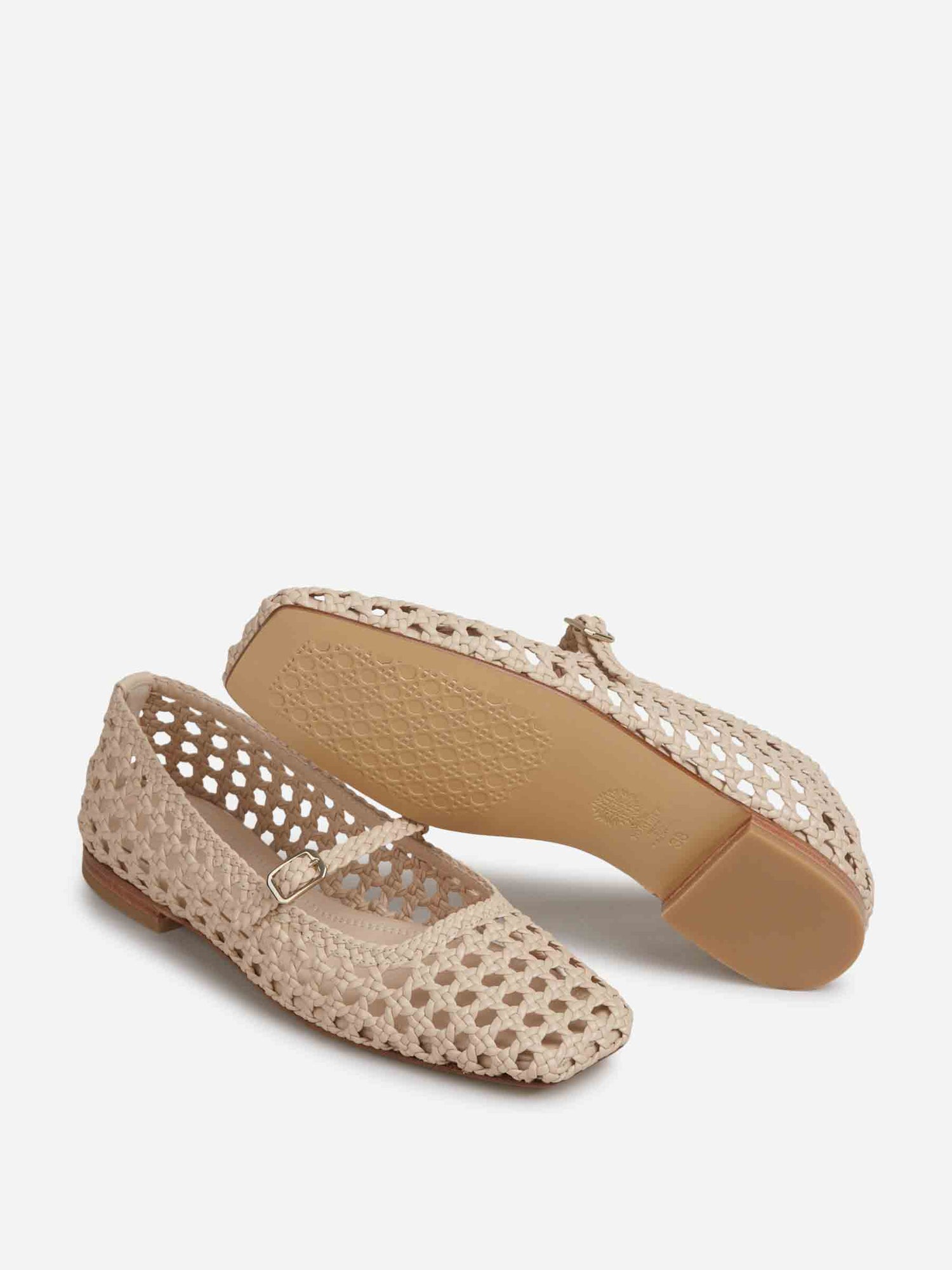 Souliers Martinez Mujer Barcelona Bailarinas Mary Jane Paris color Beige sku 802-000041 02 - Foto 4
