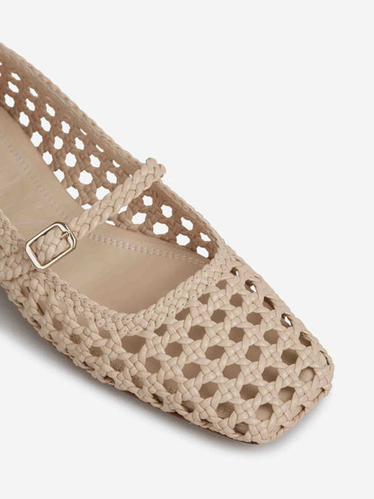 Souliers Martinez Mujer Barcelona Bailarinas Mary Jane Paris color Beige sku 802-000041 02 - Foto 5