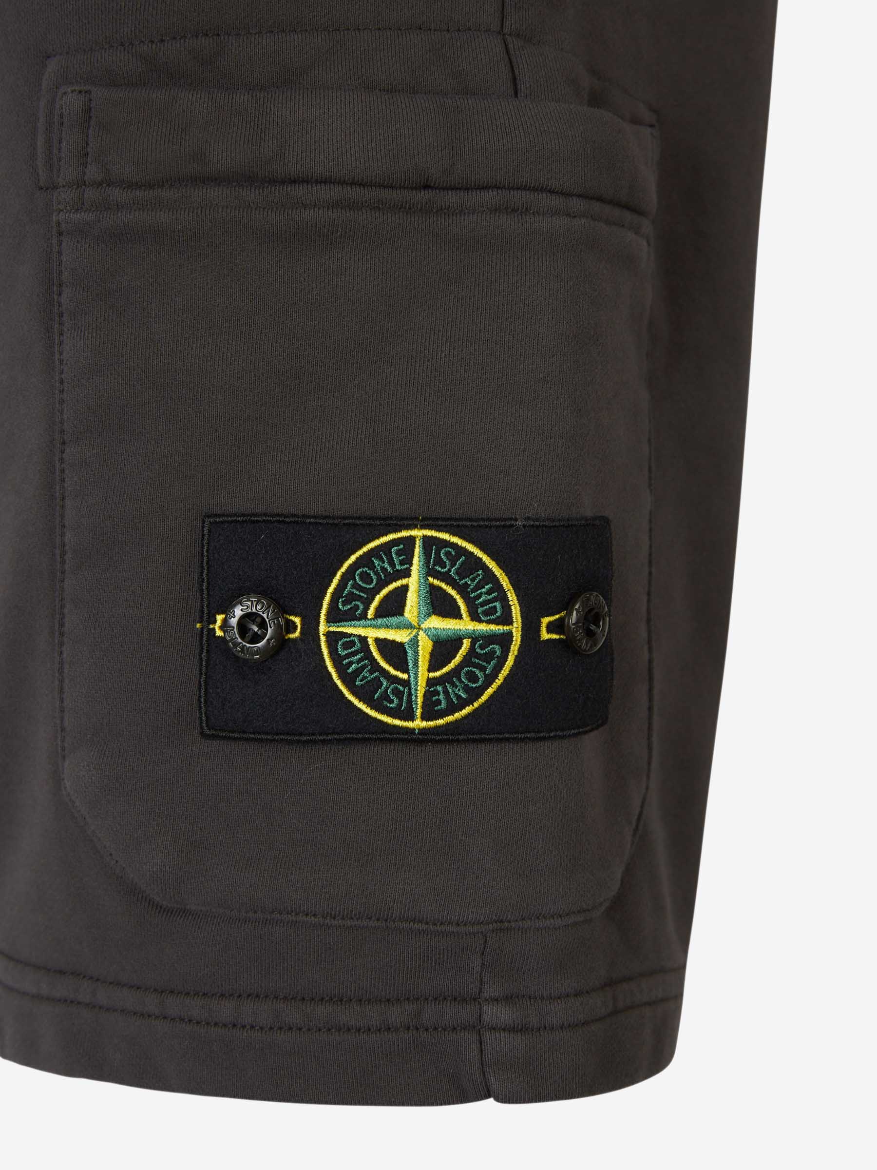 Outlet online Stone Island Hombre Bermudas Cargo Algodón color Gris Antracita sku 523-000974 02 - Foto 5