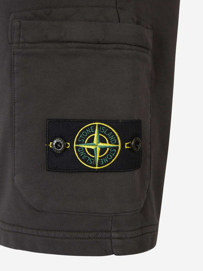 Outlet online Stone Island Hombre Bermudas Cargo Algodón color Gris Antracita sku 523-000974 02 - Foto 5