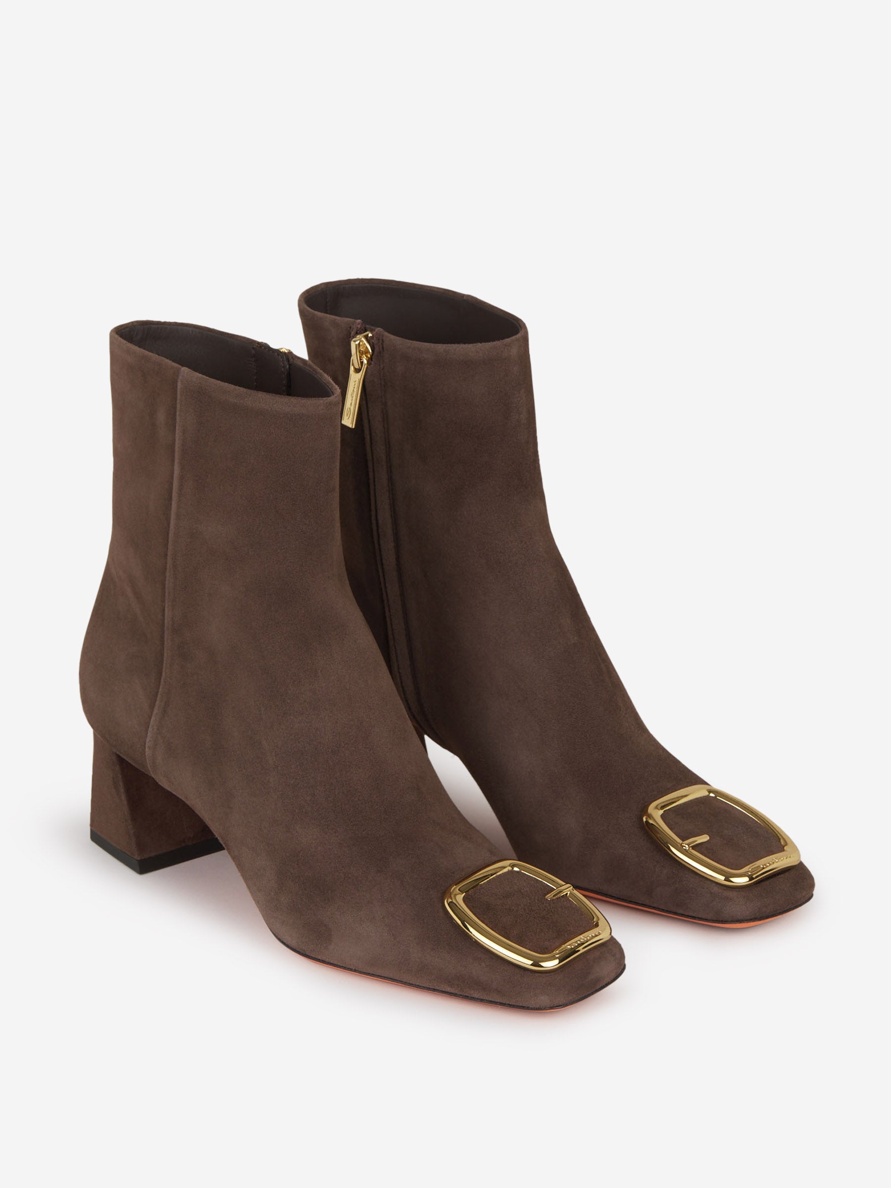 Outlet online Santoni Mujer Botas Piel Ante color Topo sku 805-000667 01 - Foto 2