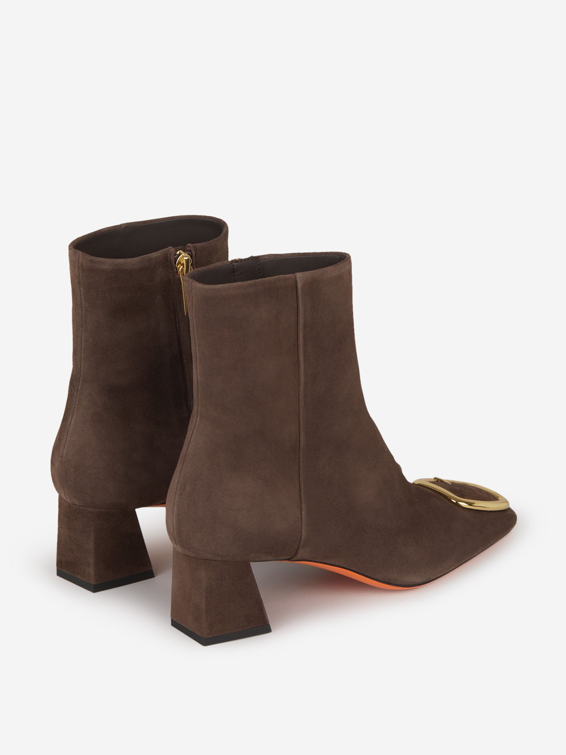 Outlet online Santoni Mujer Botas Piel Ante color Topo sku 805-000667 01 - Foto 3