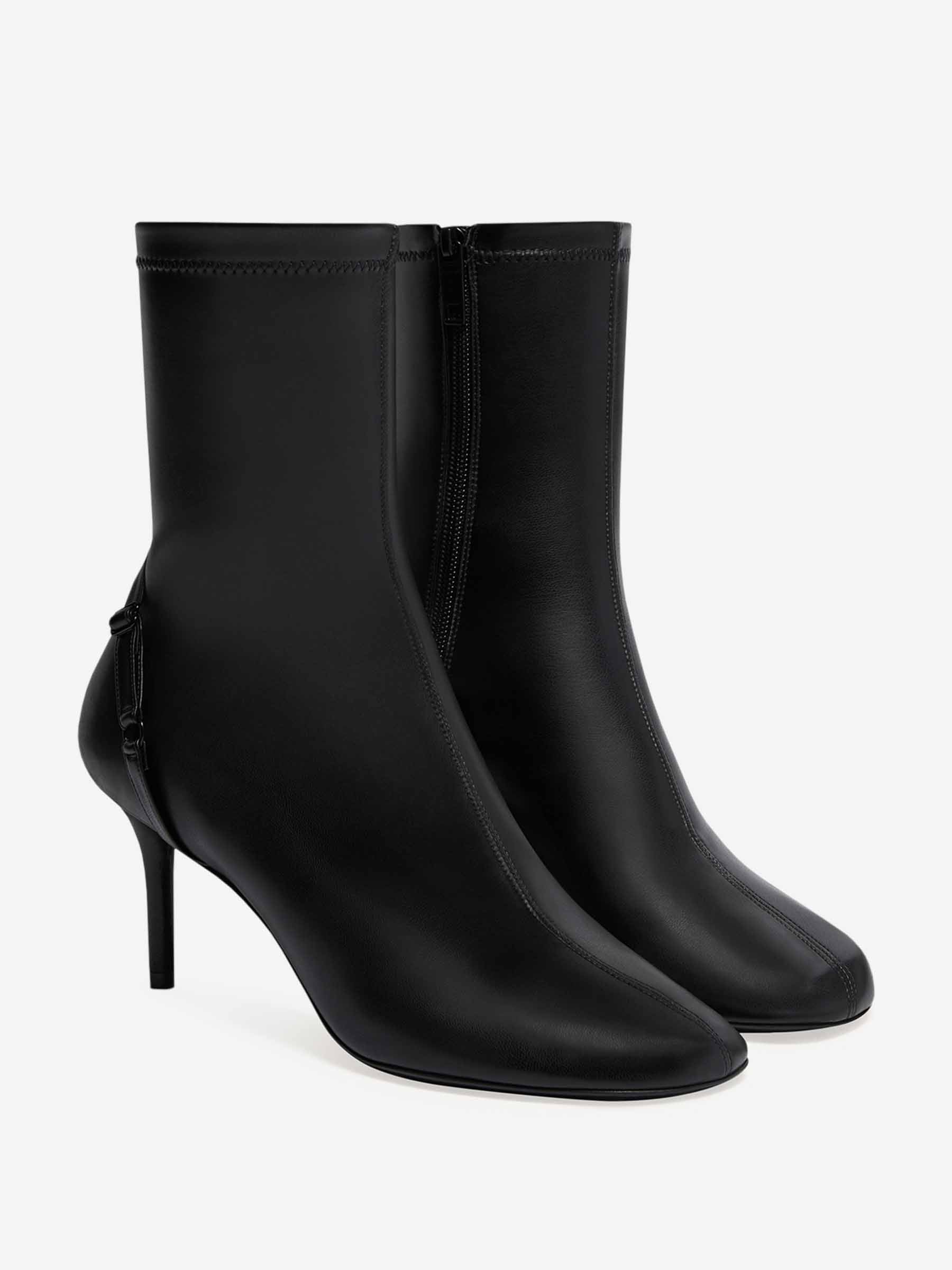 Courrèges Mujer Barcelona Botas Efecto Piel Oblique color Negro sku 805-000760 01 - Foto 2
