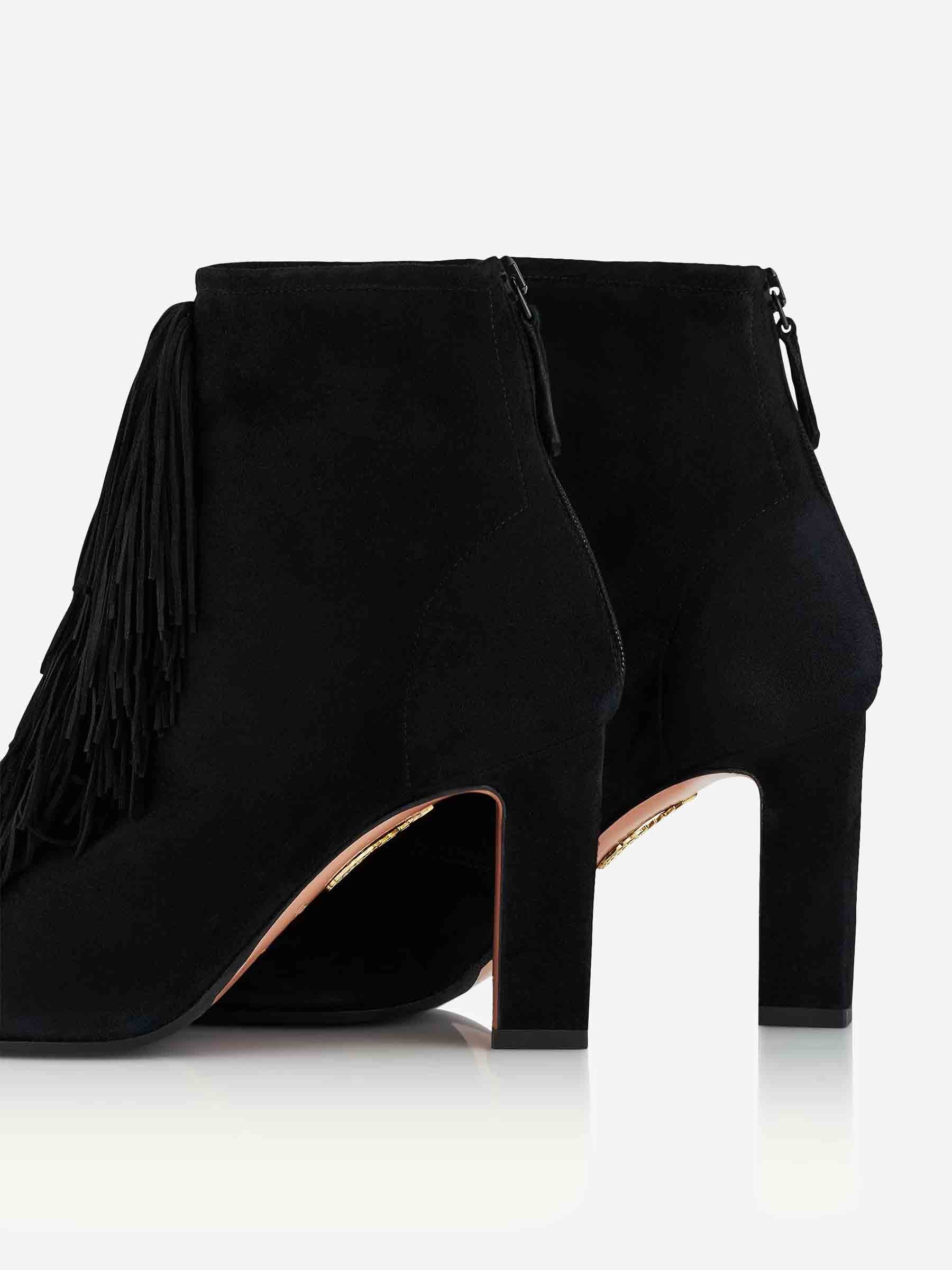 Outlet online Aquazzura Mujer Botines Gytane 85 color Negro sku 805-000768 01 - Foto 4