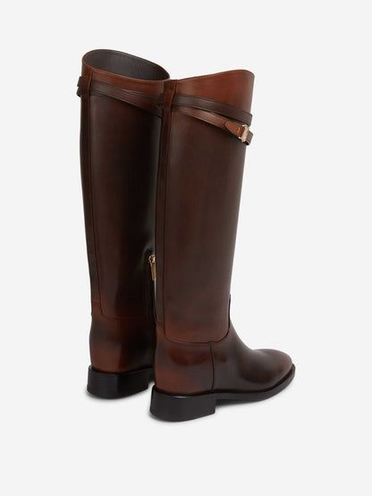 Outlet online Santoni Mujer Botas Hermione color Marrón sku 805-000789 01 - Foto 3