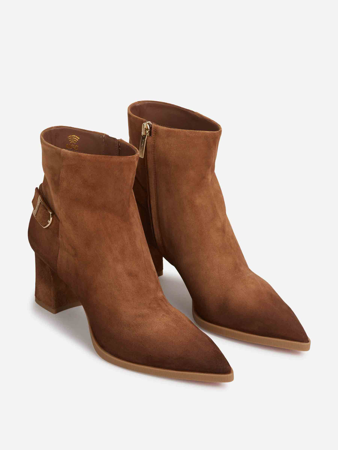 Outlet online Santoni Mujer Botines Piel Ante color Marrón sku 805-000791 01 - Foto 2