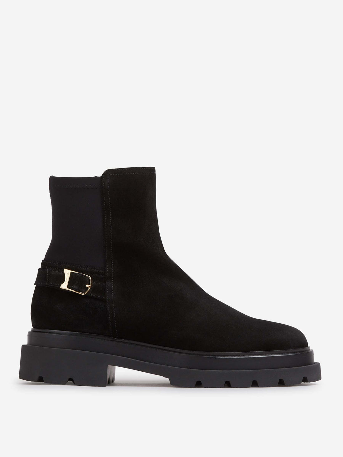 Outlet online Santoni Mujer Botas Ante Hebilla color Negro sku 805-000793 01 - Foto 1