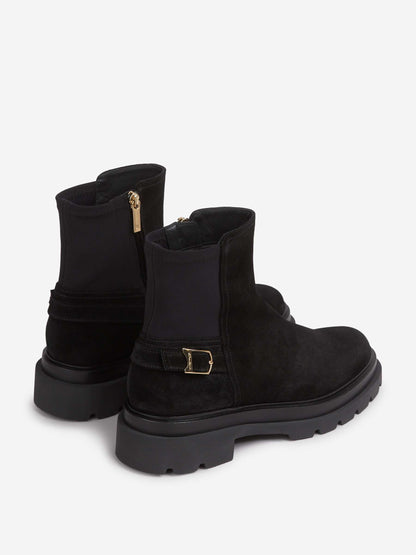 Outlet online Santoni Mujer Botas Ante Hebilla color Negro sku 805-000793 01 - Foto 3