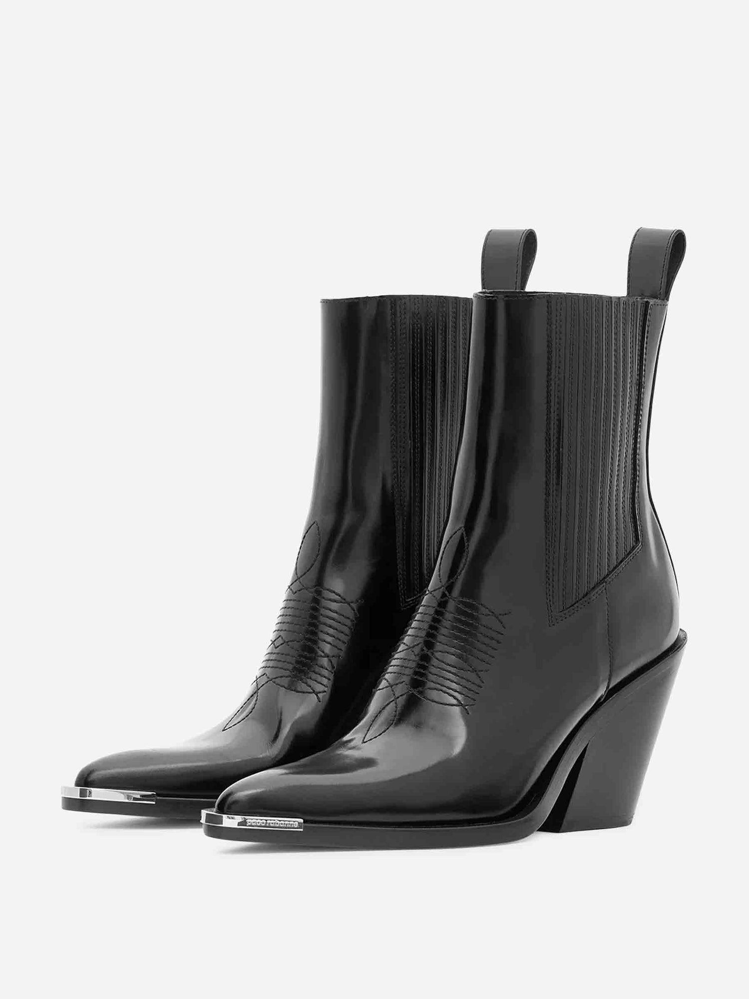 Outlet online Rabanne Mujer Botas Chelsea color Negro sku 805-000821 01 - Foto 3