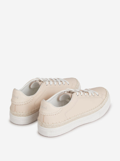 Outlet online Chloé Hombre Sneakers Piel Logo color Beige sku 806-000357 01 - Foto 3