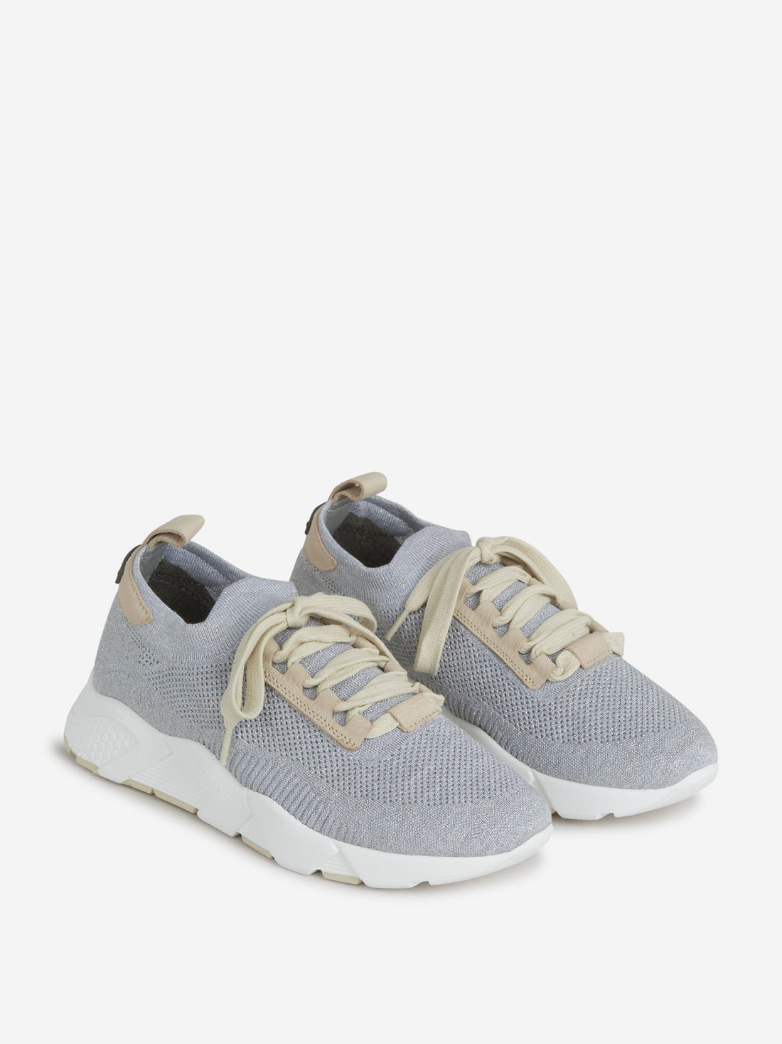 Peserico Mujer Barcelona Sneakers Algodón color Gris Piedra sku 806-000362 01 - Foto 2