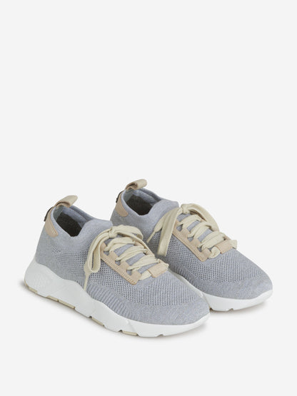 Peserico Mujer Barcelona Sneakers Algodón color Gris Piedra sku 806-000362 01 - Foto 2
