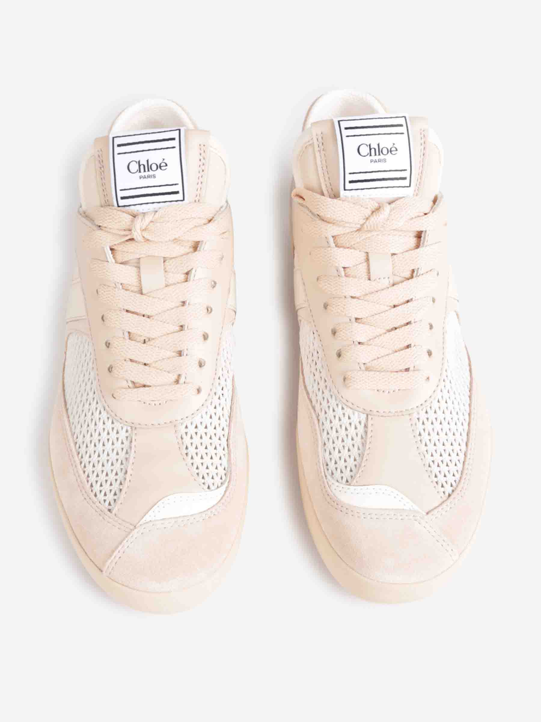 Outlet online Chloé Mujer Sneakers Kick Piel color Beige sku 806-000391 01 - Foto 3