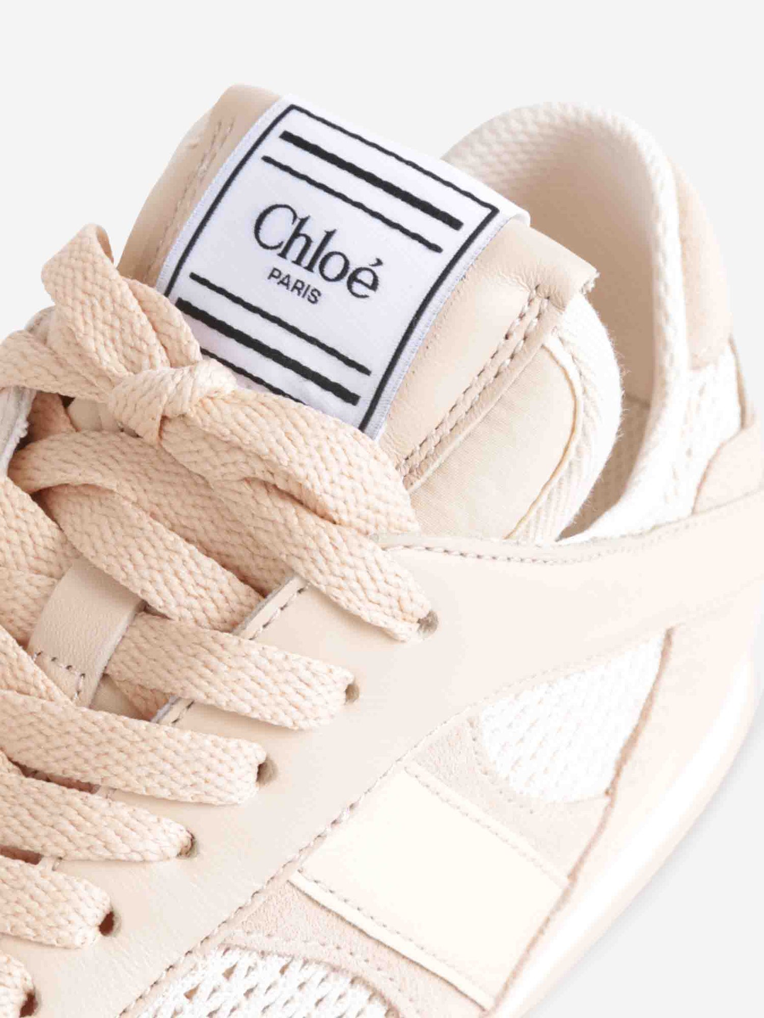 Outlet online Chloé Mujer Sneakers Kick Piel color Beige sku 806-000391 01 - Foto 5