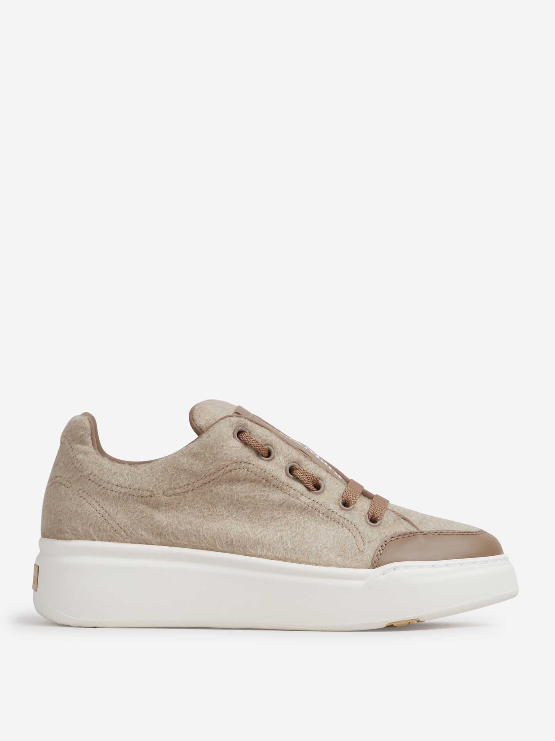 Outlet online Max Mara Mujer Zapatillas Cachemira Impermeable color Taupe sku 806-000417 01 - Foto 1