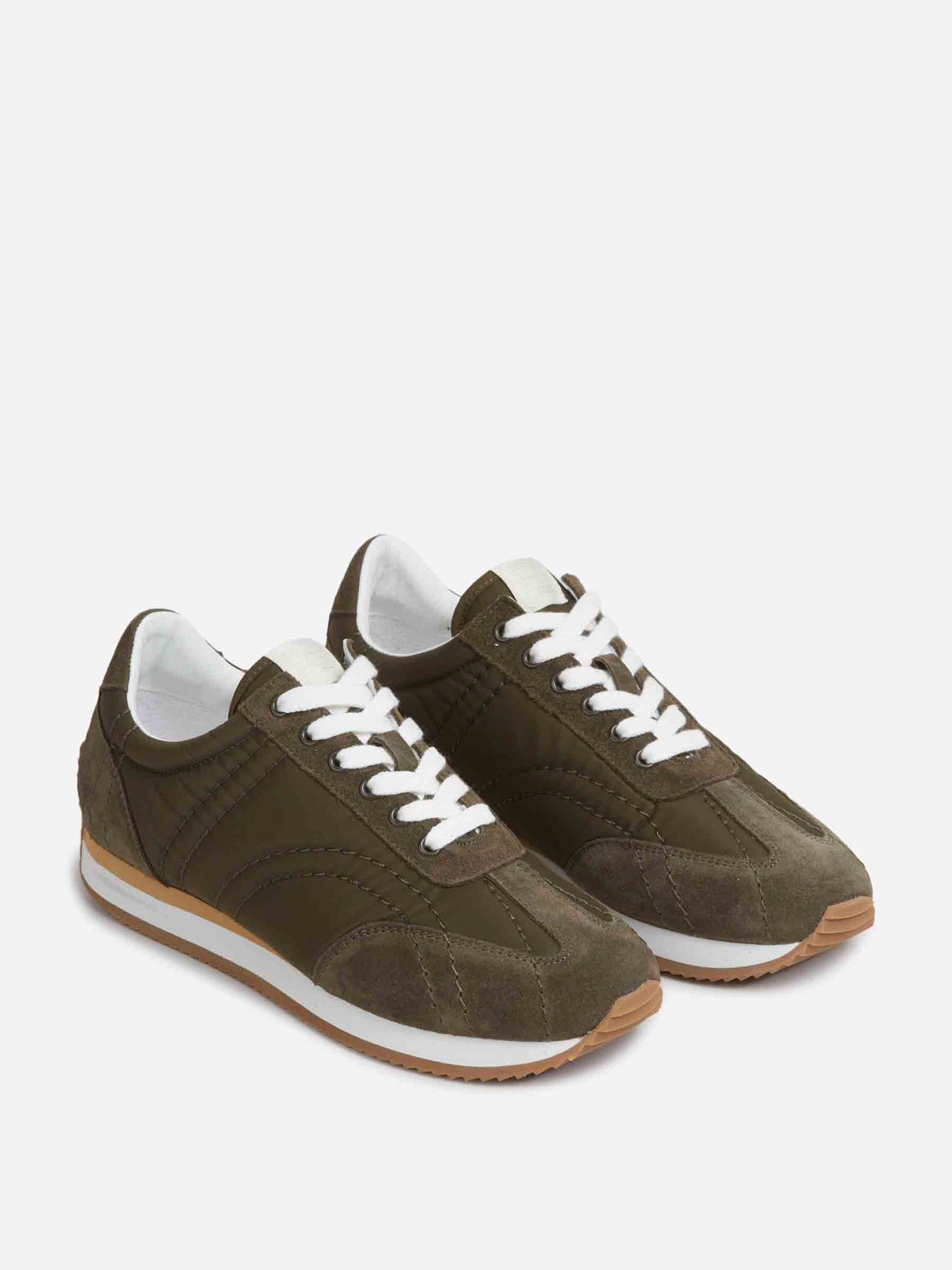 Outlet online TOTEME Mujer Zapatillas Monograma color Verde Militar sku 806-000431 01 - Foto 2