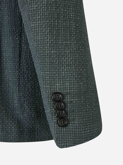 Outlet online Canali Hombre Americana Bicolor Lana color Verde Menta sku 302-003462 02 - Foto 5