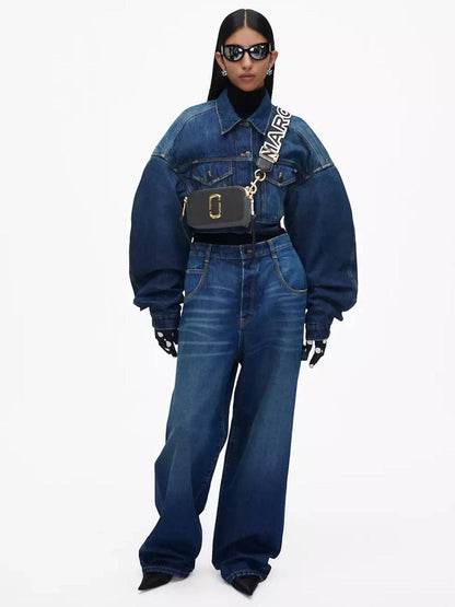 Marc Jacobs Bolso Snapshot Cuero color Marfil sku 810-006986 00 - Foto 18