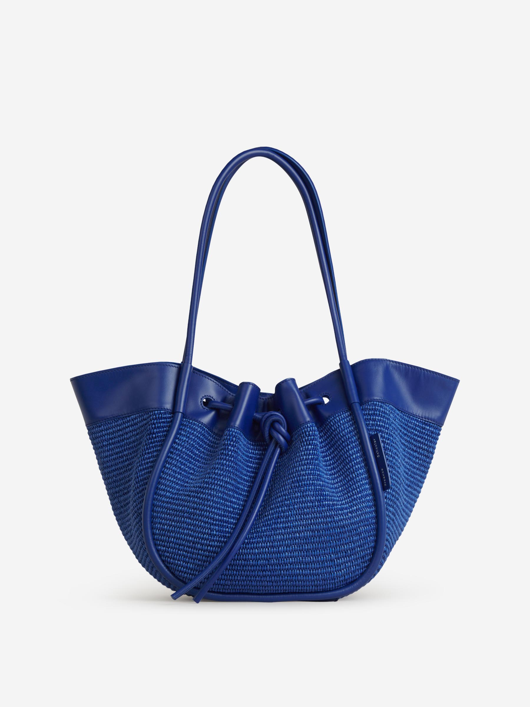 Outlet online Proenza Schouler Mujer Bolso Tote Fruncido Rafia color Azul Marino sku 810-007036 00 - Foto 1