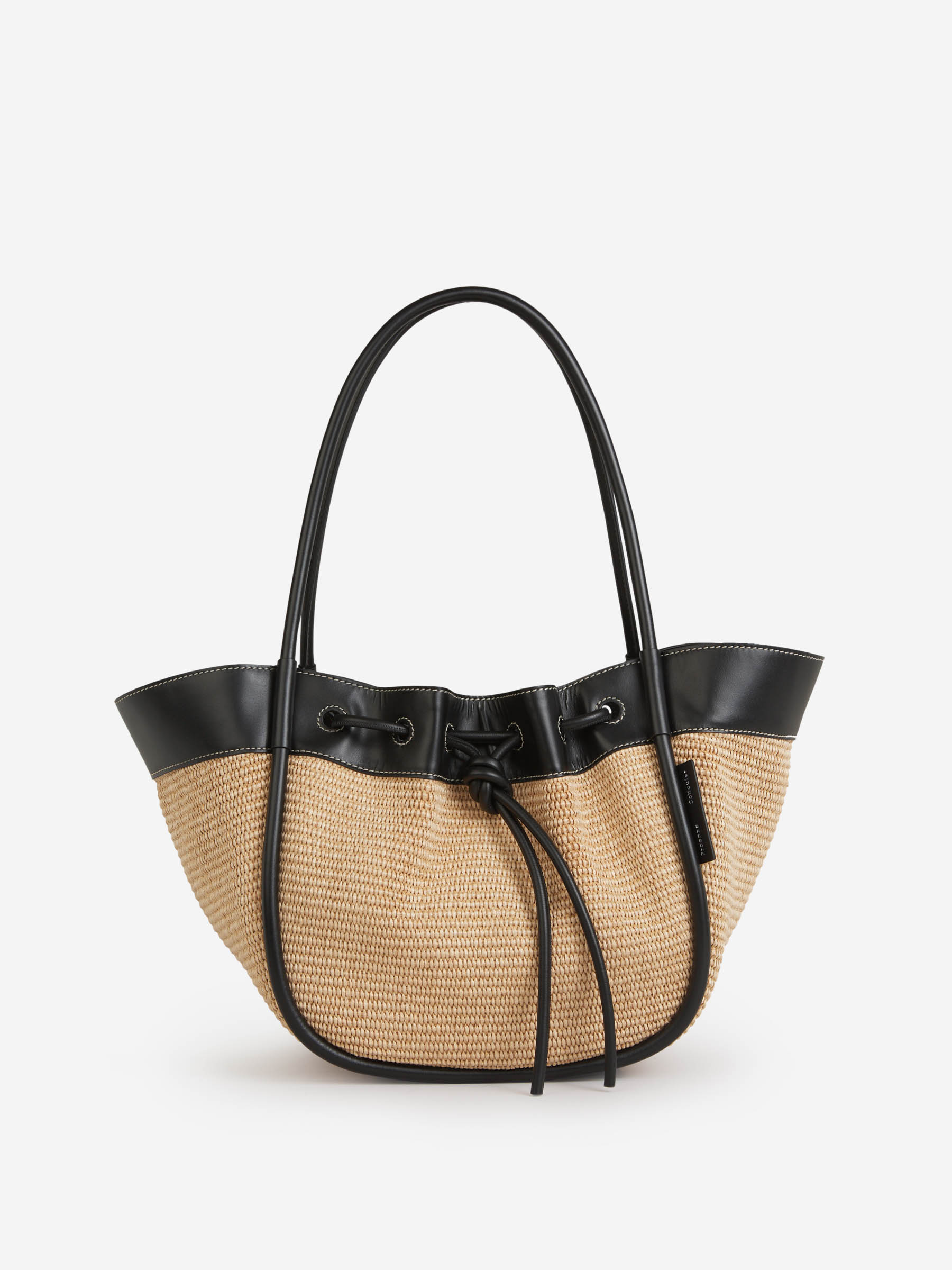Outlet online Proenza Schouler Mujer Bolso Tote Fruncido Rafia color Azul Marino sku 810-007036 00 - Foto 7