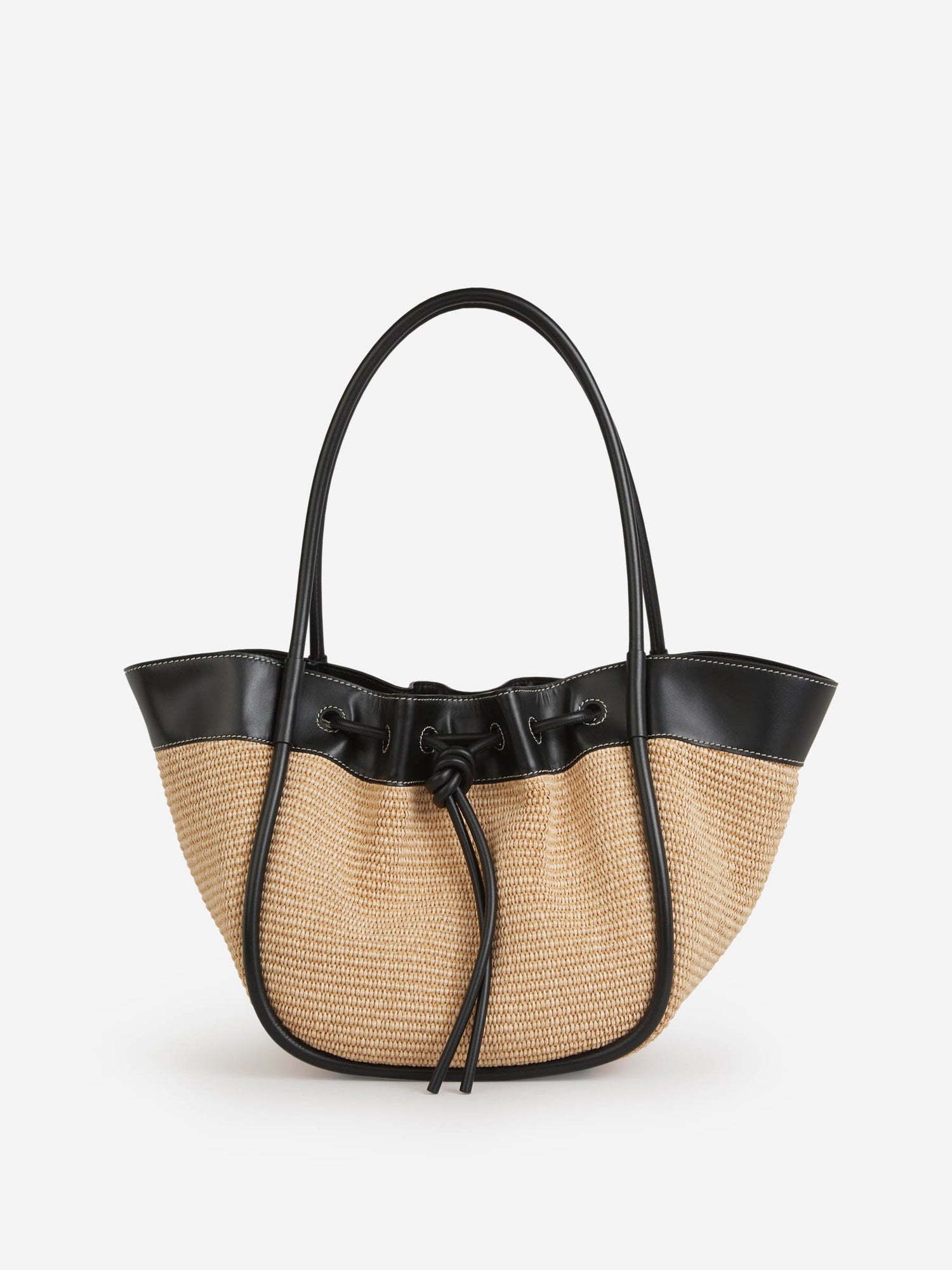 Outlet online Proenza Schouler Mujer Bolso Tote Fruncido Rafia color Azul Marino sku 810-007036 00 - Foto 10