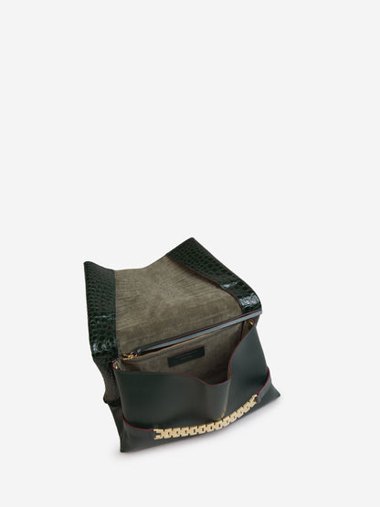 Outlet online Victoria Beckham Mujer Bolso Cadena Piel color Verde Oscuro sku 810-007060 02 - Foto 4