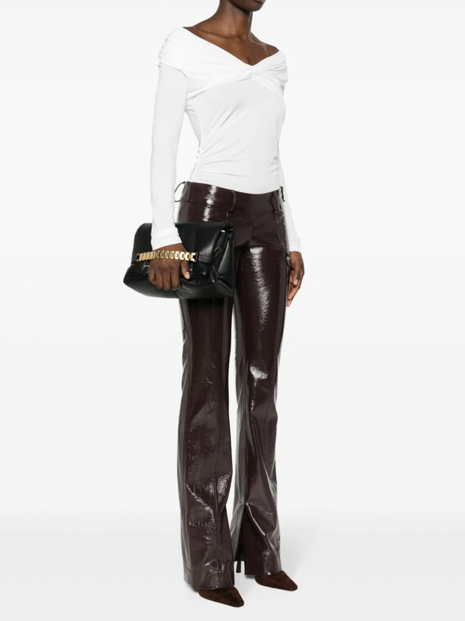 Outlet online Victoria Beckham Mujer Bolso Hombro Puffy Chain color Negro sku 810-007530 01 - Foto 1