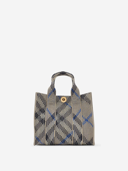 Burberry Mujer Barcelona Bolso Mano Mini Check color Gris Piedra sku 810-007593 01 - Foto 1