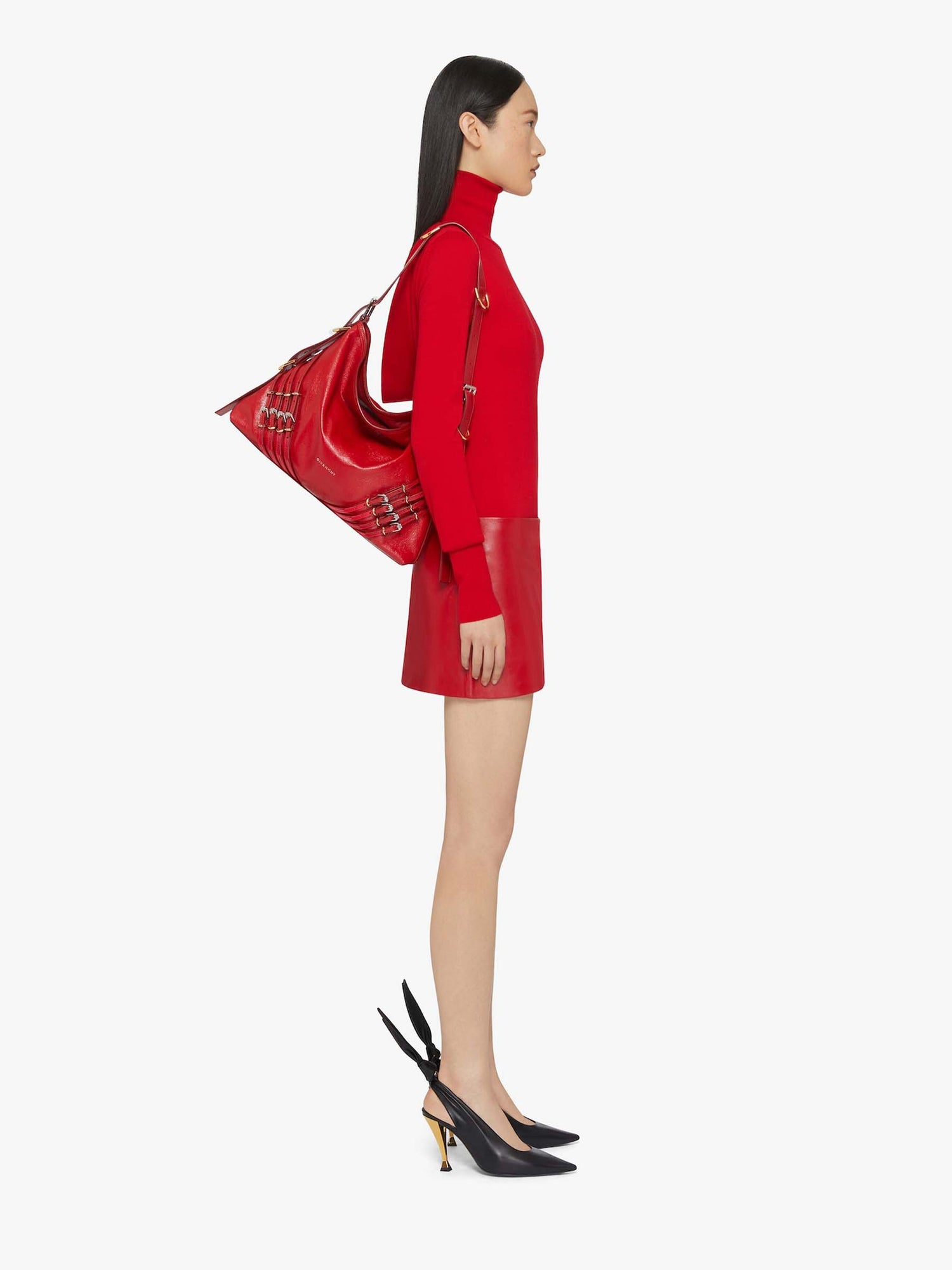 Outlet online Givenchy Mujer Bolso Hombro Shopper Voyou color Rojo sku 810-007783 01 - Foto 2