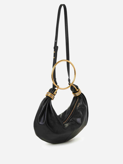 Outlet online Chloé Mujer Bolso Mano Hobo Bracelet color Negro sku 810-008001 00 - Foto 2