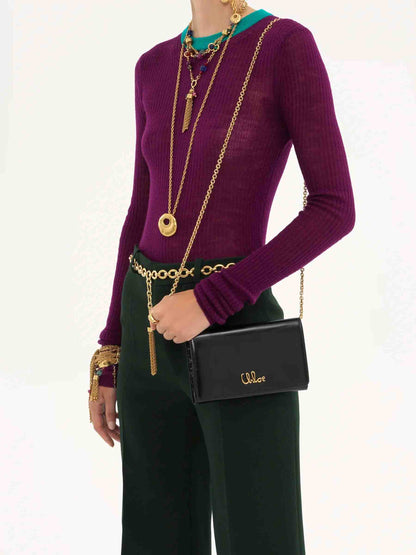 Chloé Mujer Barcelona Bolso Hombro Piel color Negro sku 810-008007 00 - Foto 2