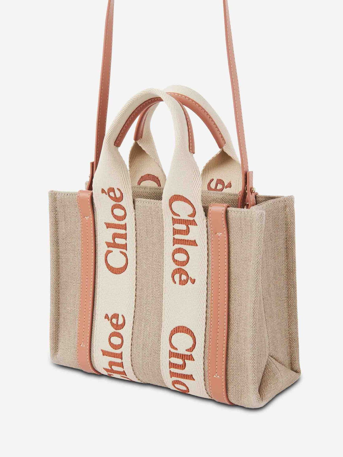 Outlet online Chloé Mujer Bolso Tote Bag Woody Mini color Naranja Claro sku 810-008204 01 - Foto 2