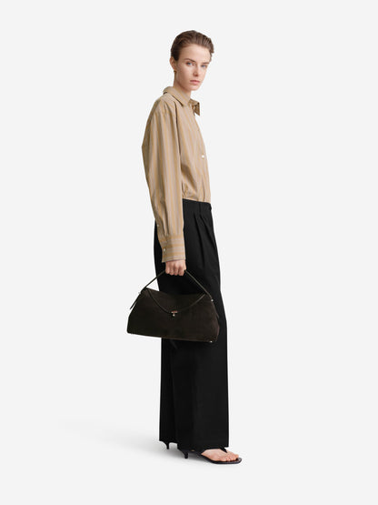 Outlet online TOTEME Mujer Bolso de Hombro Multifunción T-Lock color Marrón Oscuro sku 810-008309 01 - Foto 2