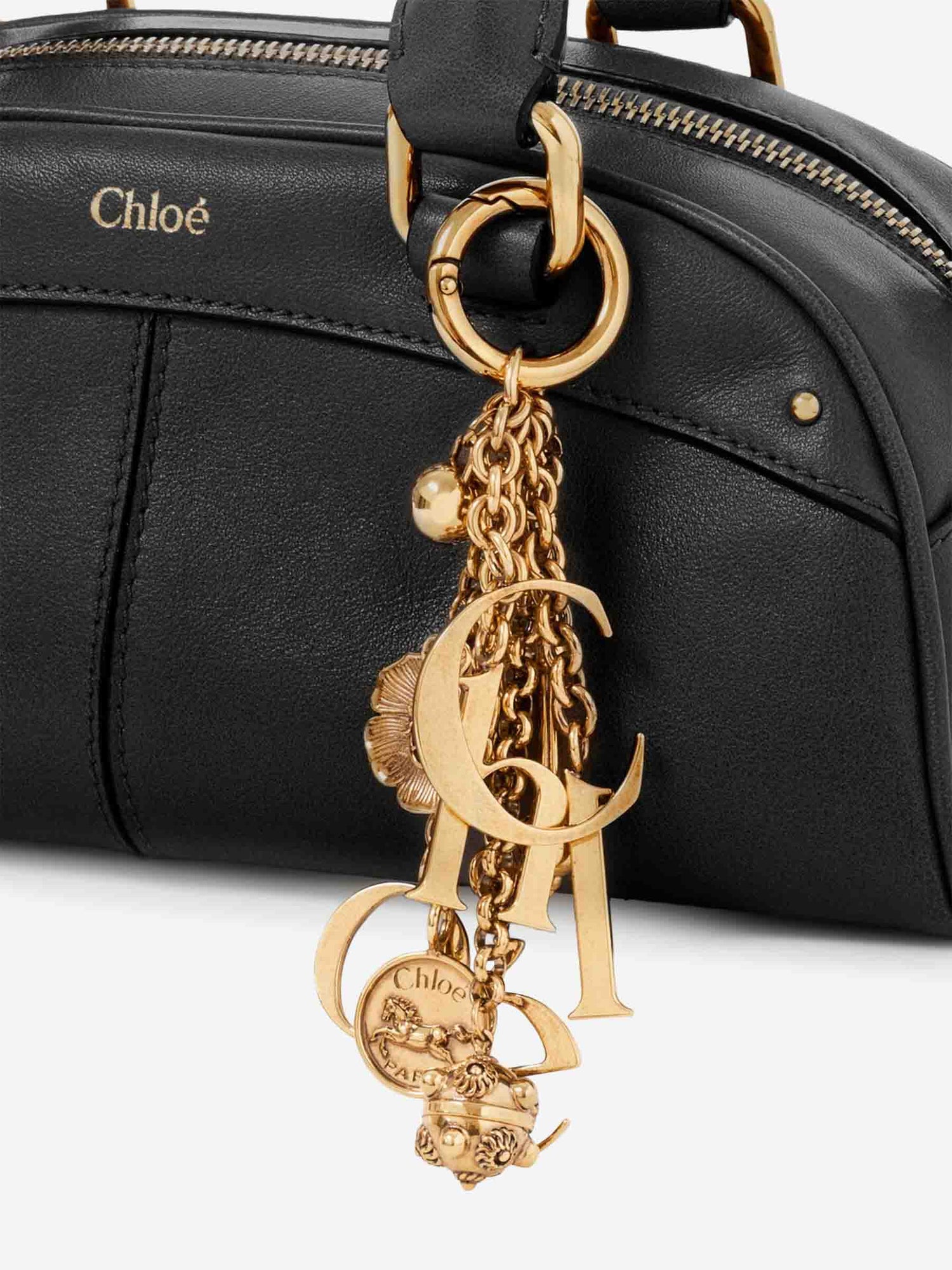 Chloé Mujer Barcelona Bolso Bowling Mini color Negro sku 810-008472 01 - Foto 5